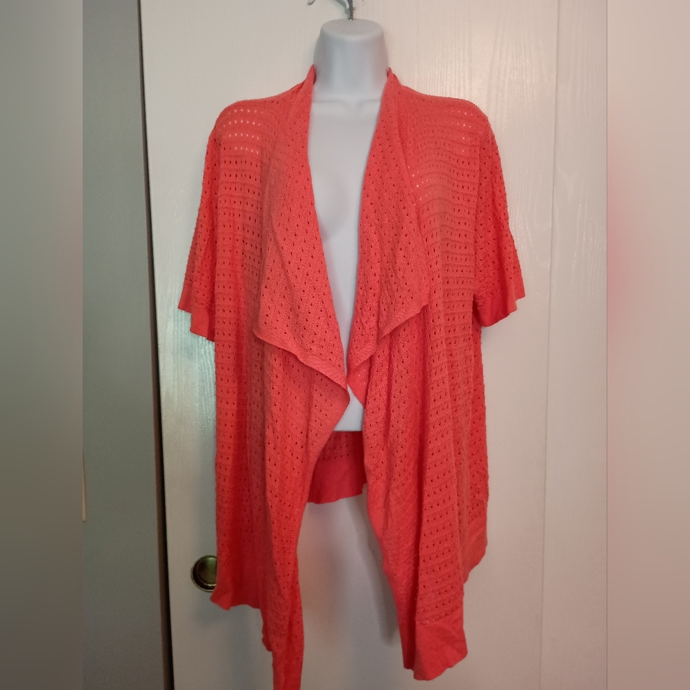 Faded Glory Open Front Cardigan, Sz 1X (16W)